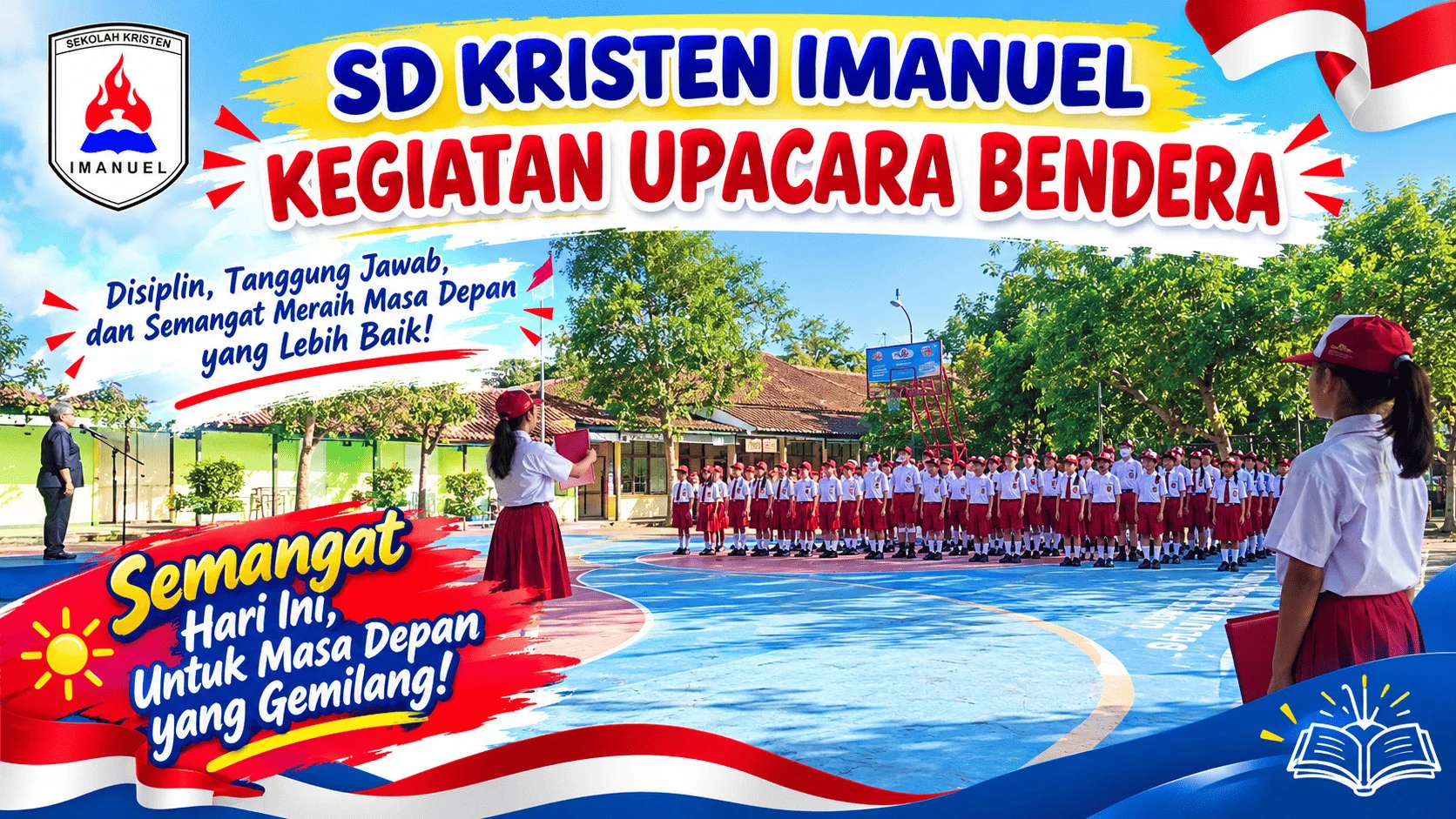KEGIATAN UPACARA BENDERA - SD KRISTEN IMANUEL